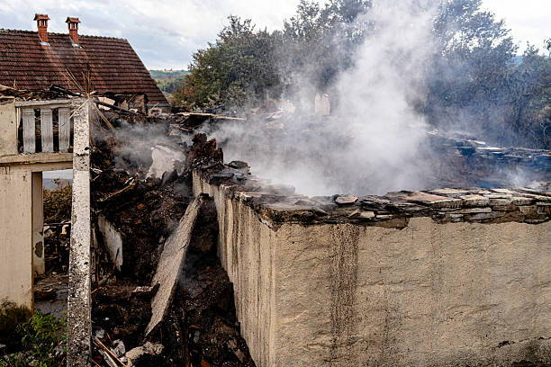 Professional Fire Damage Removal technician working in Florence, NJ